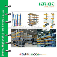 Customized cantilever shelving for warehouse storage equipment